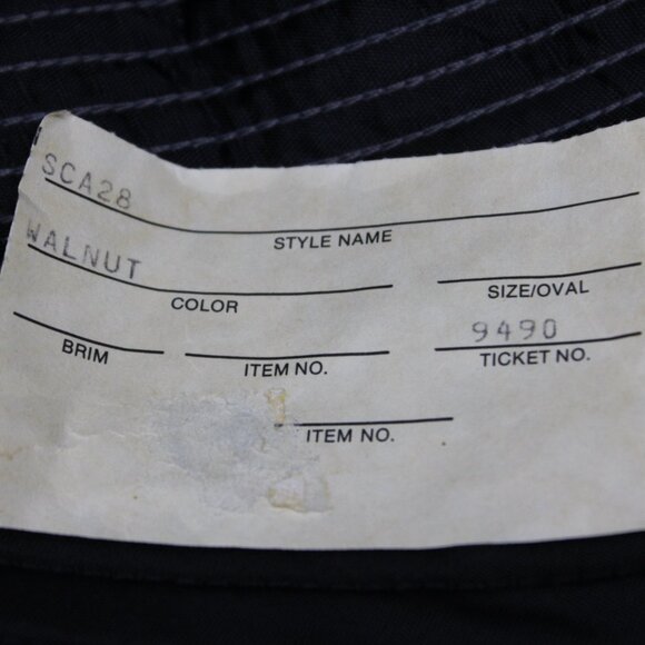 VTG Stetson Fedora Mens size 7 1/4 Gray & Red Wool Blend Classic Casual Hat Cap - Picture 12 of 12